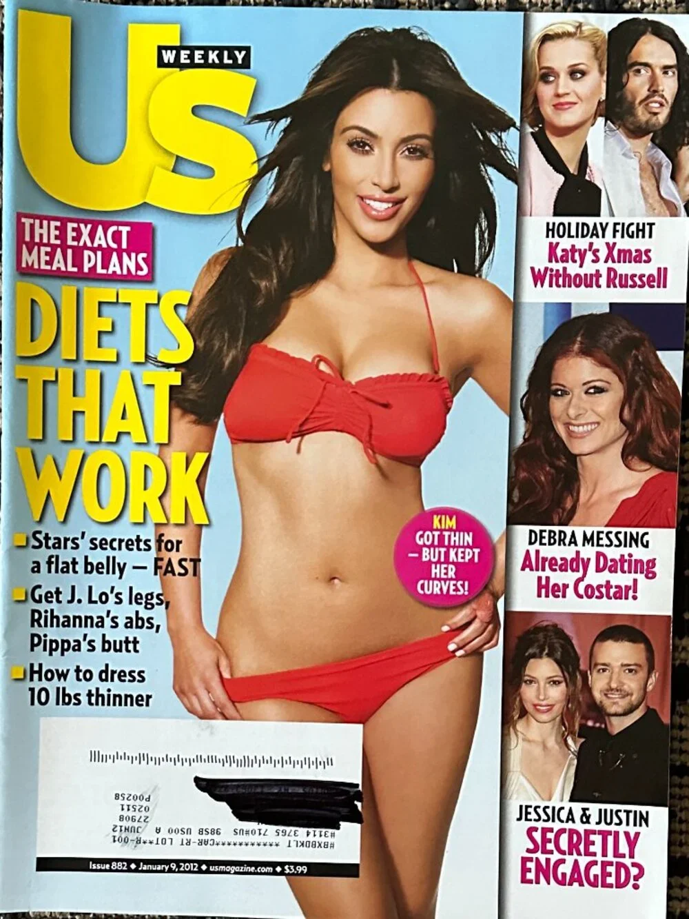 Vintage Lot of 6 US Weekly Magazines 2012 Celebrity Gossip Fashion Party Life
